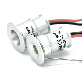 12PCS LED + IP67 Mini Voznik Transformator IP65 1W 12Vdc Mini Downlight D15mm Strop Spot Luči CE za Zunanjo Steno Stopnice