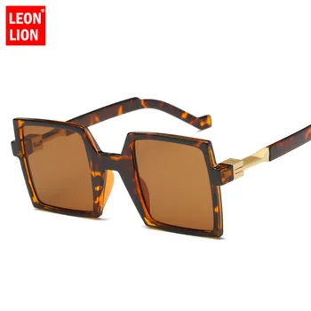 LeonLion 2021 Moda Klasičnih Kvadratnih sončna Očala Moški Oblikovalec sončna Očala Ženske Letnik UV400 Klasičen Retro Oculos De Sol Gafas