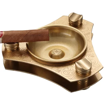 CIGARLOONG cigar letnik bronasto pepelnik dekoracijo Velike cigar dima detektor gift box embalaže CE-06