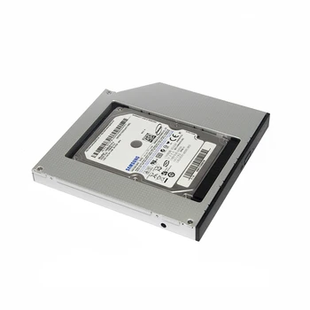 DeepFox 12,7 mm 2nd HDD Caddy SATA da SATA 2,5 Ohišje Za Prenosni DVD-ROM Optibay Adapter SSD Trdi Disk Aluminijasto Ohišje