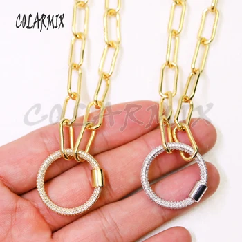 3Pcs Krog obeski ogrlica visoke kakovosti kristalno obeski ogrlica modni dodatki modni nakit za ženske 50953