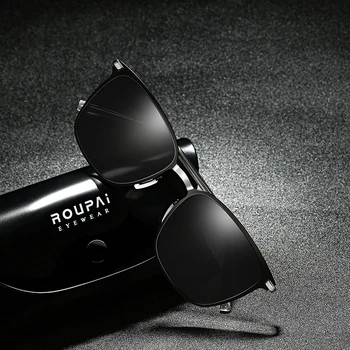 2020 Retro Moški Polarizirana Sončna Očala Kvadratnih Odtenkih Za Ženske Luksuzne Blagovne Znamke Oblikovalec Polaroid Sončne Očala Za Nočno Gledanje Kovinski Okvirji