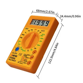 Prenosni DT830G Multimeter LCD Digitalni Multimeter Ročni LCD /DC Voltmeter Ampermeter Tester Meter Multimeter