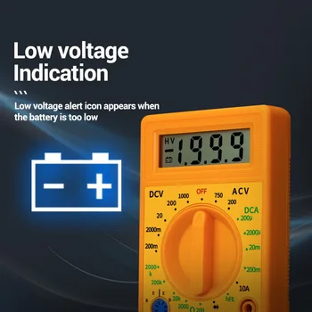 Prenosni DT830G Multimeter LCD Digitalni Multimeter Ročni LCD /DC Voltmeter Ampermeter Tester Meter Multimeter