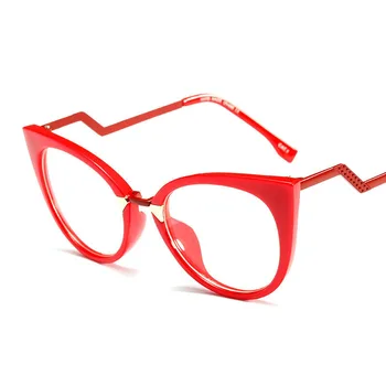 Nova Mačka Oči Očala Okvirji Moški Ženske blagovne Znamke Oblikovalec UV400 Optični Modni Očala Računalniške Očala, Moda Recept za Očala
