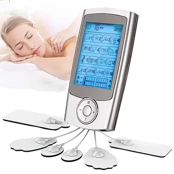 2 Kanali TENS Naprave Digitalni EMS Massager Elektroda Mišični Stimulator Telo Zdravstvenega varstva Fizikalne Terapije Pralni 16modes