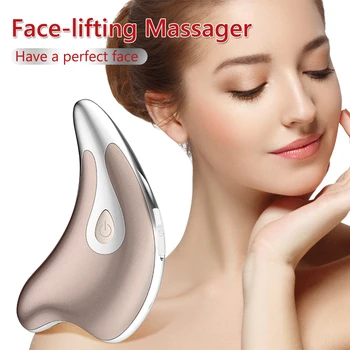 Električni Obraz Massager LED Microcurrent Vibracijsko Masažo Strganje Dviganje Odbor Obraz Aparati Lepoto Korektor Tanko