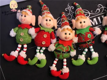 Božični okraski, obeski, Božični okraski opozoril ušesa elf tkanine lutka lutke otroke darila