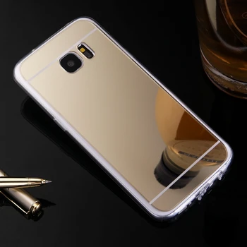 Razkošje za Samsung Galaxy S5 S4 S3 Opomba 3 4 5 Ohišje Ogledala TPU Nazaj Telefon Pokrovček za Samsung Galaxy S7 S6 Rob Plus Note5 G530 Cas