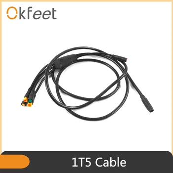 Okfeet Julet 1T5 Kabel Električna Kolesa EB Bus 5 v 1 Integriran Kabel za Ebike Nepremočljiva Krmilnik Luči Funkcija