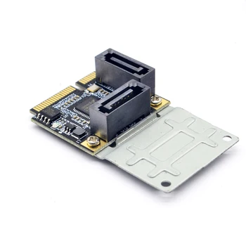 BTBcoin Dodaj Na Kartice Mini PCI-E PCI Express 2 Port SATA 3.0 Pretvornik SSD HDD SATA3 Krmilnik Širitev Kartico SATA Množitelj