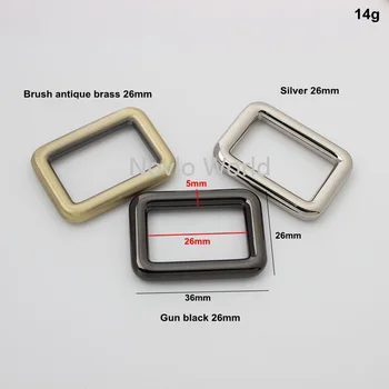10-50 6 kosov barve 5 velikost kovinskih kvadratnih sponke za torbico vrečko pasu nastavljiva sponke verige torba za pribor deli