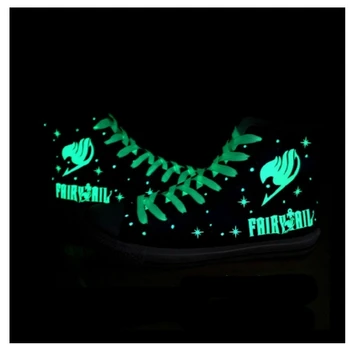 Natsu Logotip čevlji FAIRY TAIL Cosplay Čevlji Svetlobna Priložnostne Platno Čevlji Za Ženske Ženski Šport Čevelj NAS EU Velikost