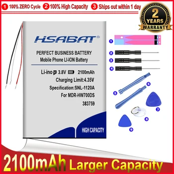 HSABAT 0 cikel 2100mAh Baterija za Sony MDR-HW700DS Slušalke Nadomestni Akumulator