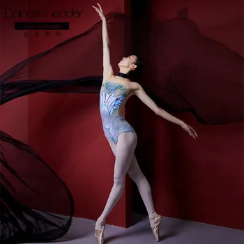 Balet leotards odraslih umetnosti test obliko antenski prakse joge oblačila, vezenje osnovno usposabljanje plesne obleke