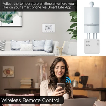 WiFi Smart Termostat Steni Visijo Plinskega Kotla za Ogrevanje Temperaturni Regulator Delo z Alexa googlova Domača stran