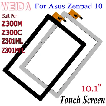 WEIDA Za Asus Zenpad 10 Z300C Z300M Z301ML Z301MFL Z300 Univerzalno, Zaslon na Dotik, Računalnike Plošči Stekla P023 P028 Brez LCD