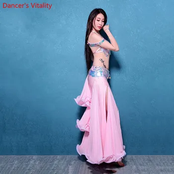 Visoka Kakovost Ples Fazi Obrabe Poceni Ballroom Ples Trebuh Kostum Set za Ženske Tiste Belly Dance Kostumi