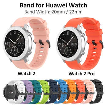 2020 Nov Šport Watchband za Huawei Watch 2/2 Pro Pasu Trak za Huawei Watch 2 Classic/ GT 46mm Aktivno Uradni Manžeta