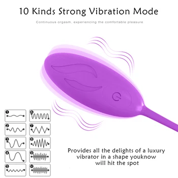 Brezžični Daljinski upravljalnik Vibrator iz Silikona, Jajca, Vibratorji Sex Igrače USB Polnilne G Spot Vaginalne Bullet Vibratorji Za Odrasle