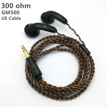 GM500 izvirno in-ear Slušalke 15 mm glasbe 300ohm kakovost zvoka, HI-fi Slušalke (MX500 style slušalke) 3,5 mm L Upogibanje hifi kabel