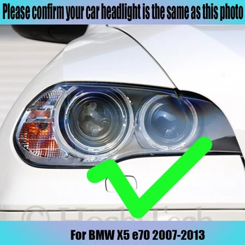 3 Leta Garancije Visoko Kakovost LED Angel Eyes Kit Bombaž Bela Halo Obroč za BMW X5 E70 2007 2008 2009 2010 2011 2012 2013