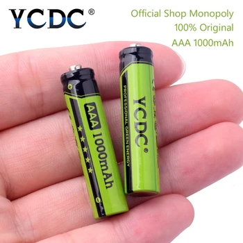 YCDC Prvotno 4-20Pcs/Veliko baterije za polnjenje NI-MH bateriji AAA 3A Polnilne Baterije 1,2 V 1000mAh za Igrača za Baterije v Miški Z Baterijo Polje
