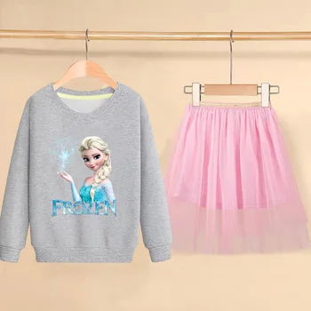 Disney Dekle Obleko Baby Otroci Oblačila Princesa Zamrznjene Ana Elsa Dress Snow Queen Cosplay Kostum Stranka Rojstni Dan Otroci Oblačila