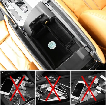 Za 2016-2018 BMW X1 F48 F30 F31 F20 F21 Obdobje 2013-2018 G30 G31 LHD X3 X4 Mobilni telefon brezžično polnjenje Centralne Armrest škatla za shranjevanje