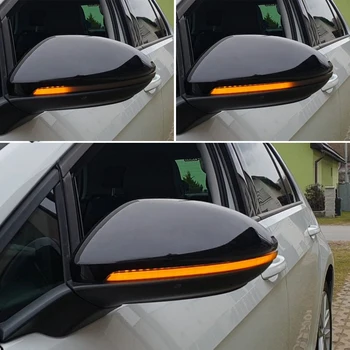 Za Volkswagen Golf MK7 7 GTI R GTD Dinamično Blinker LED Vključite Signal Rline Touran Ogledalo Svetlobe 2013 2016 2017