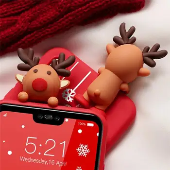 Nova Risanka Vesel Božič Darilo Telefonov Primeru Za iPhone 11 Pro Max 7 8 6 6S Plus 12 Mini XR X XS Maxpro Santa Claus Telefon Kritje