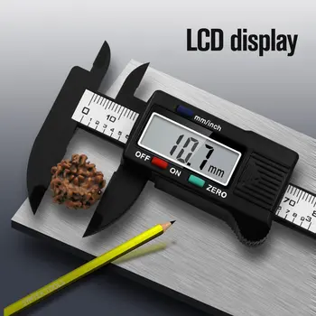 0-100 mm Natančnost Elektronske Digitalne LCD Vernier Kaliper Orodje, Ravnilo Merjenje Orodja Merilnik Kalibra Vernier