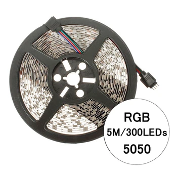 NOVA LED Trakovi, RGB Svetlobe 5050 Prilagodljiv Trak Fita RGB Led Luči Trak Diod 5M/10M Non-Nepremočljiva in 24Key Daljinski upravljalnik
