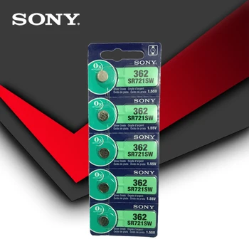 50pcs Sony Prvotne 362 SR721SW V362 GP62 AG1 1.55 V Srebrni Oksida Watch Baterije SR721SW 362 Gumb gumbaste, ki NA JAPONSKEM