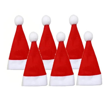 6pcs Hat Santa Stol, Božični Okraski Za Dom Tabela Zajema Božični Dekor Večerja Stol Božič Skp Določa Deco De Noel