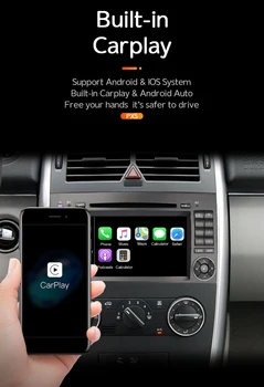 Eunavi 2 Din Android 10 avtoradio Multimedijski Predvajalnik, GPS Za Mercedes Benz B200 B razred W245 B170 W209 W169 Sprinter 2Din DVD