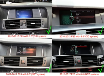 Za BMW X3 X4 F25 F26 2011 2012 2013-2017 Stereo Radio Audio Android PX6 Avto Multimedijski Predvajalnik DVD GPS navigacija Vodja enote