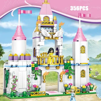 Romantična Pravljica Rosebush grad gradnik princesa številke opeke izobraževanje igrače za dekleta darila