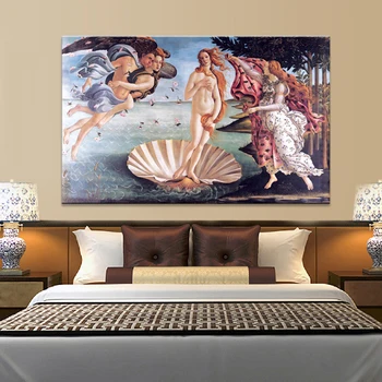 Klasična Slavni slika Botticelli Rojstva Venere Plakat, Tisk na Platno Stensko Umetnosti Slikarstva za Dnevni Sobi Doma Dekor Brez Okvirja