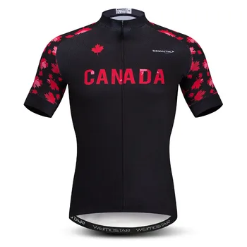 Pro Team Kolesarjenje Jersey Moški, ZDA, Kanada Kolesarjenje Oblačila Kratek Rokav Dihanje MTB Kolo Majica Ropa Ciclismo Kolo Šport