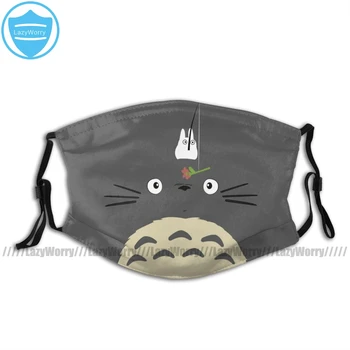Moj Sosed Totoro Usta Masko Srčkan Totoro Obrazno Masko Kul z 2 Filtri za Odrasle Poliester Masko