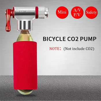 Prenosni Izposoja Črpalke Aluminij Zlitine CO2 Inflator Bike Črpalka Zrak Mini Bike Zraka v Pnevmatikah Črpalka Žep Žogo Črpalka Kolesarske Opreme