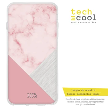 FunnyTech®Silikonsko Ohišje za Huawei Honor 8X l kombinacija roza marmorja teksturo