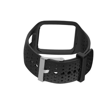 Kvadratni Silikonski Watch Trak Pas gume zapestnica zamenjava za TomTom Runner 1 Series &TomTom Multi-Sport GPS Šport Watchbands