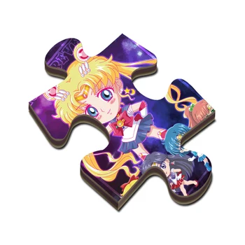 300pcs/520pcs/1000pcs / Set Sailor Moon Puzzle Usagi Tsukino Cosplay Razširite Puzzle Anime Lesene Igrače DIY Rekviziti Darilo