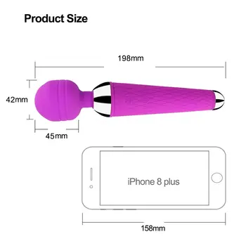 AV Vibrator Igrače Čarobno Palico, G-Spot Močan Sex-Shop Za Žensko USB Polnjenje Odraslih Klitoris Stimulator Massager Erotični Izdelki