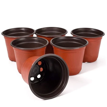 50 Kos 7 inch Plastični Cvet Sadike Vrtec Dobave Planter Pot/Posode, Lonci, Semena, Začenši Lonci Sadilni Lončki