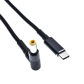 1,8 m 100W USB Tip C do 5.5x2.5mm Moški Vtič Pretvornik USB C PD Polnilnikom DC napajalni Kabel Kabel za Asus Lenovo Toshiba Prenosnik