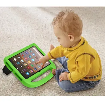 Shockproof Primeru za Amazon Kindle Fire HD 8 Plus 2020 Zaščitna Varno Otroci Otroke, Risanka EVA Tablet Stojalo Pokrov z Ročajem