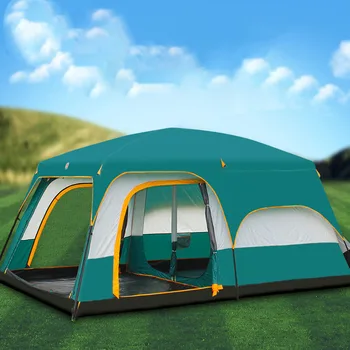 Svoboda Čoln Kamele šotor Outdoor multiplayer kampiranje polno samodejno double decker kampiranje šotor 5+ ljudi, ultralahkih šotor